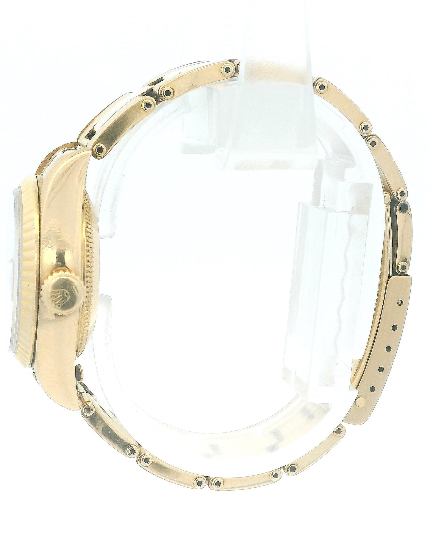 Rolex Datejust 69178 18K Yellow Gold Red Vignette Oyster Bracelet Watch & Papers