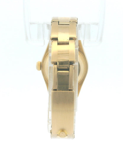 Rolex Datejust 69178 18K Yellow Gold Red Vignette Oyster Bracelet Watch & Papers