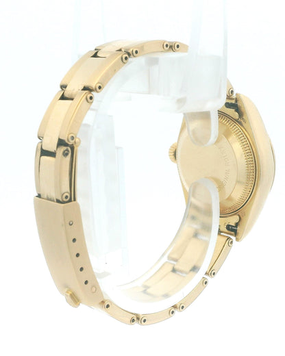 Rolex Datejust 69178 18K Yellow Gold Red Vignette Oyster Bracelet Watch & Papers