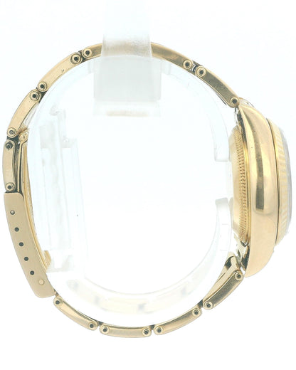 Rolex Datejust 69178 18K Yellow Gold Red Vignette Oyster Bracelet Watch & Papers