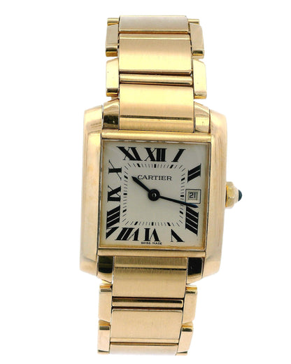Cartier Tank Française W50014N2 Medium 18K Yellow gold Watch