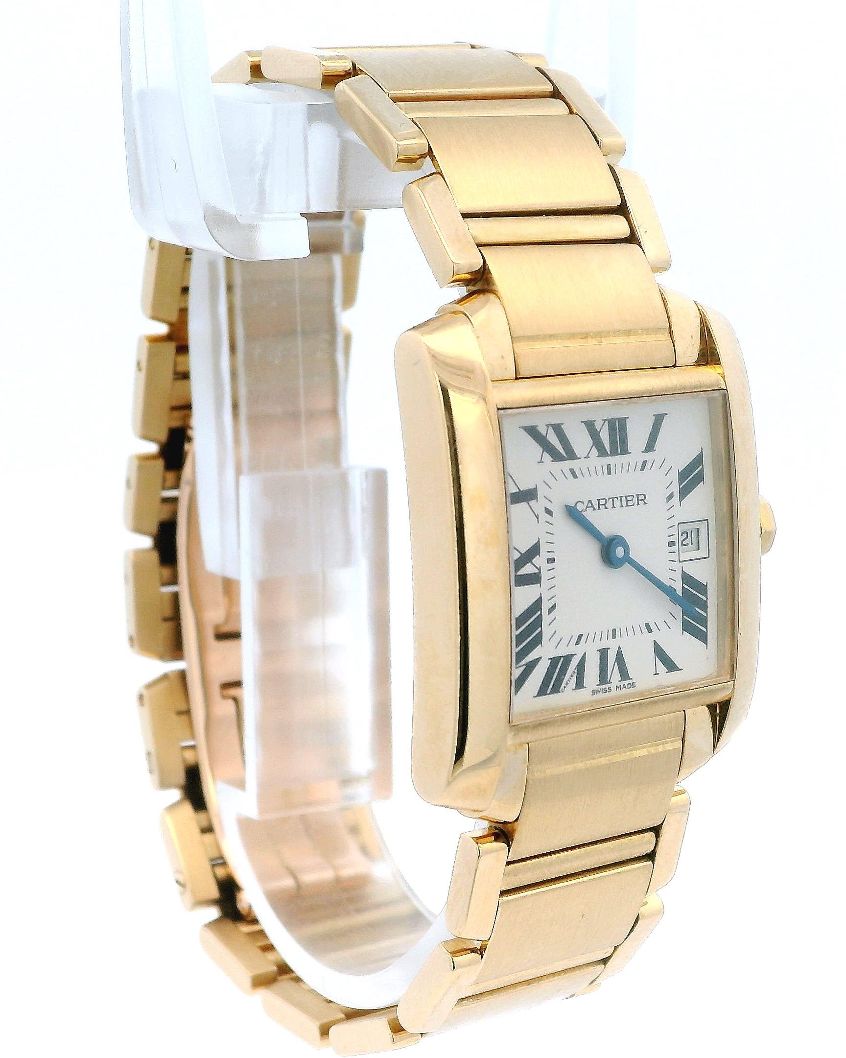 Cartier Tank Française W50014N2 Medium 18K Yellow gold Watch