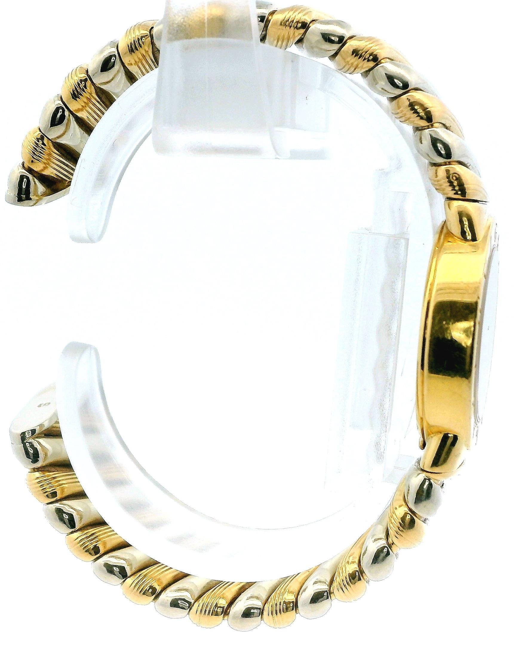 Bvlgari Tubogas BB232T 18K Yellow, Rose & White Gold Ladies Watch