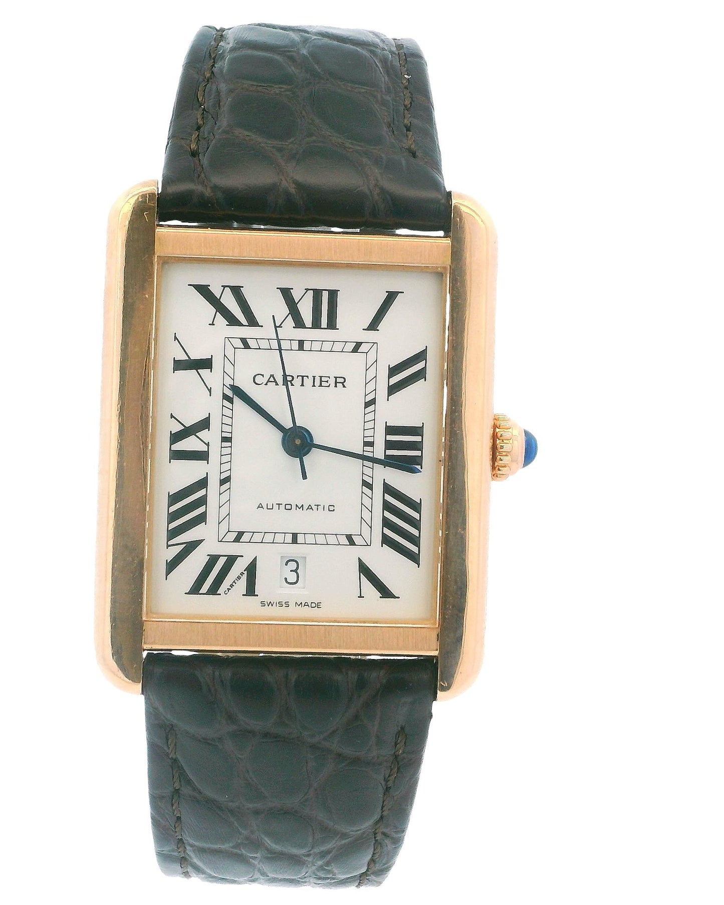 Cartier Tank solo XL W5200026 18K Rose Gold Watch