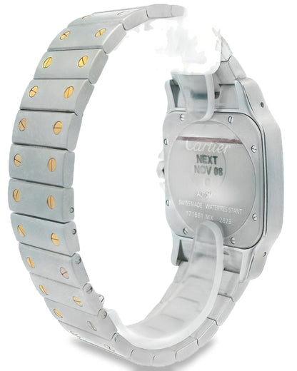 Cartier Santos Galbee XL W20099C4 Steel & 18K Yellow Gold Mens Watch
