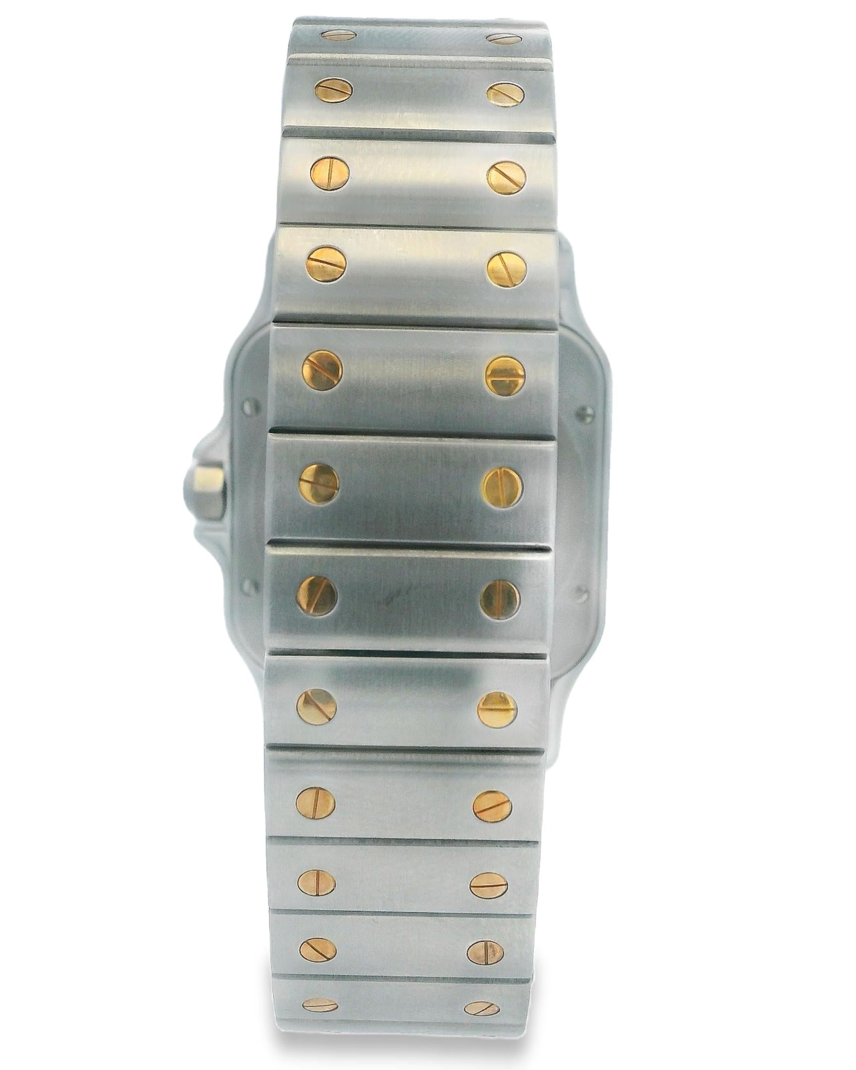 Cartier Santos Galbee XL W20099C4 Steel & 18K Yellow Gold Mens Watch