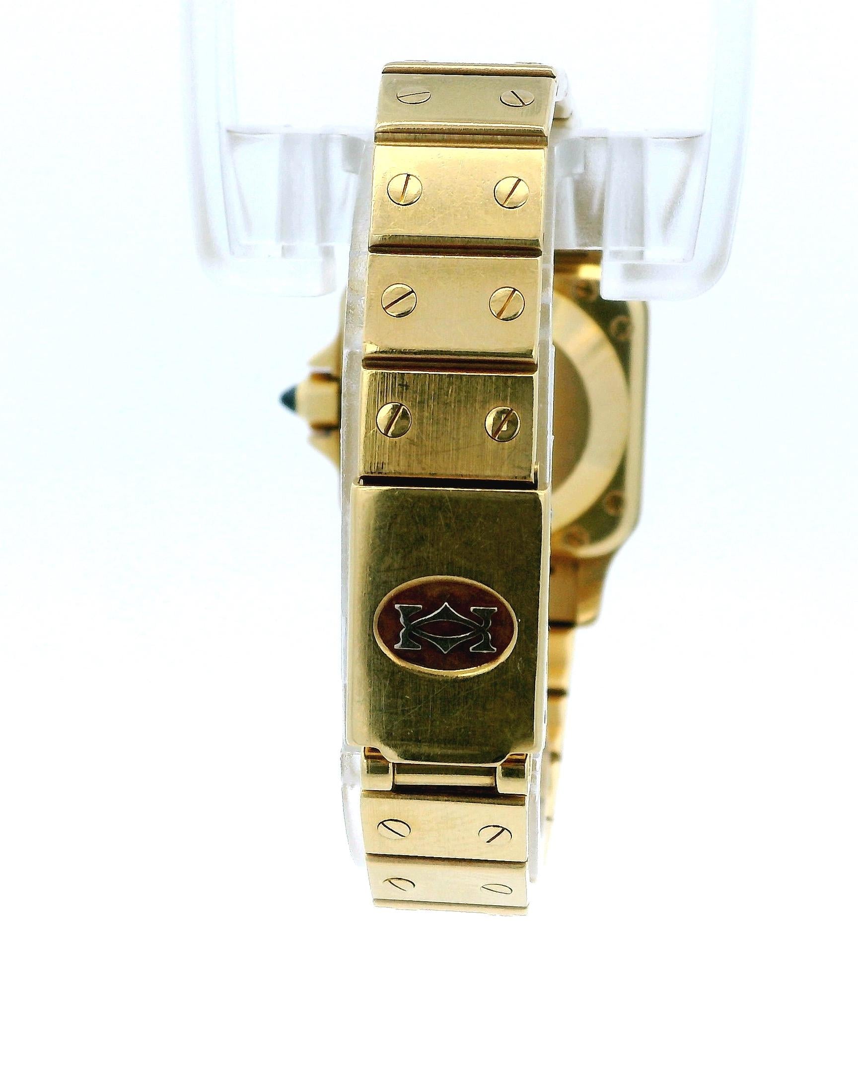 Cartier Santos 0901 18K yellow gold Automatic Ladies Watch