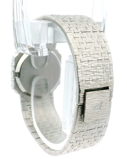 Piaget Octagonal Diamond 9341 A6 18K White Gold Onyx Dial Ladies Watch
