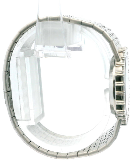 Piaget Octagonal Diamond 9341 A6 18K White Gold Onyx Dial Ladies Watch