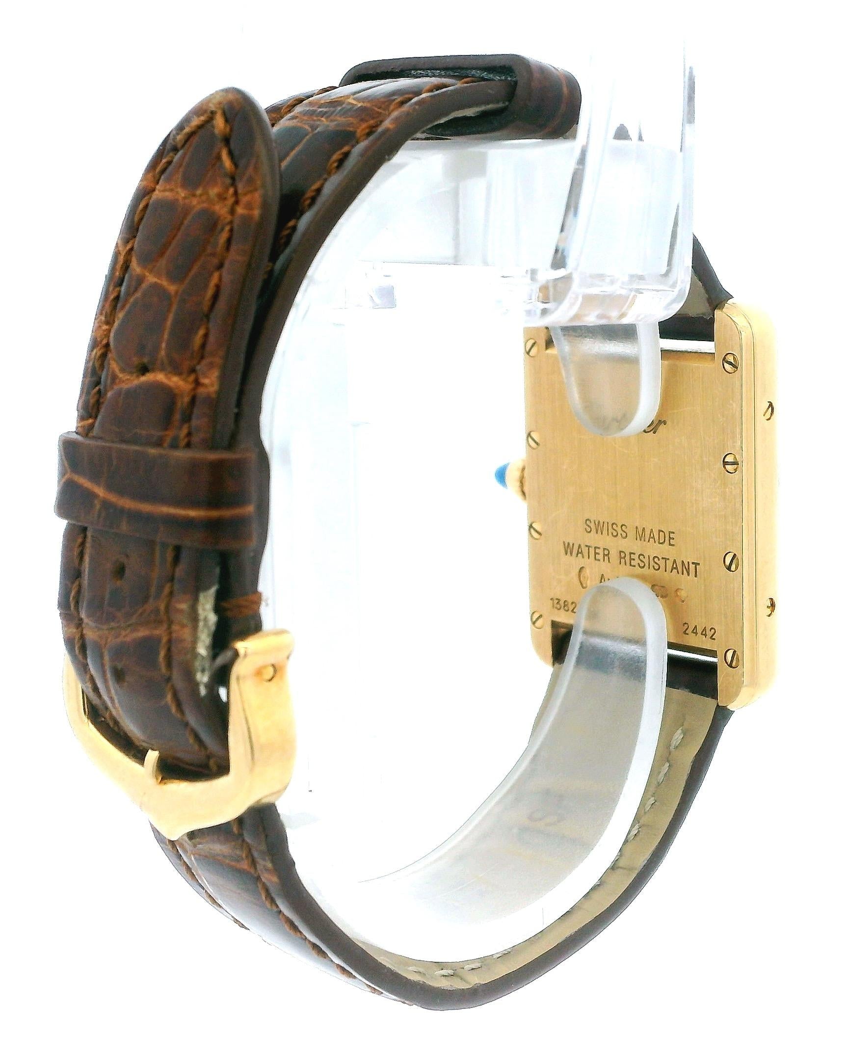 Cartier  Tank Louis W1529856 18K Yellow Gold Ladies Watch Box & Card 2021