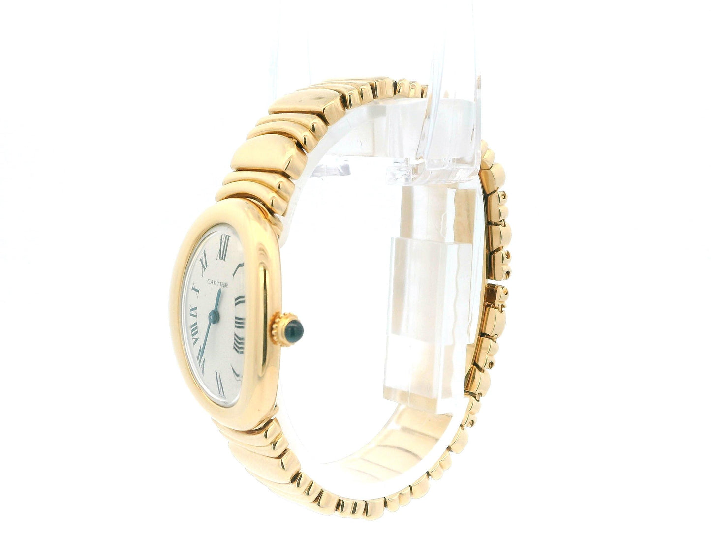 Cartier Baignoire W15005D8 18K Yellow Gold Ladies Watch W/Service papers