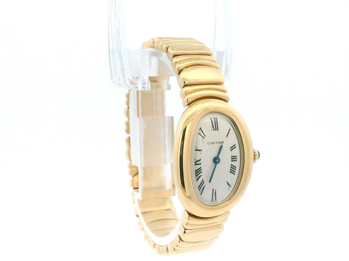 Cartier Baignoire W15005D8 18K Yellow Gold Ladies Watch W/Service papers