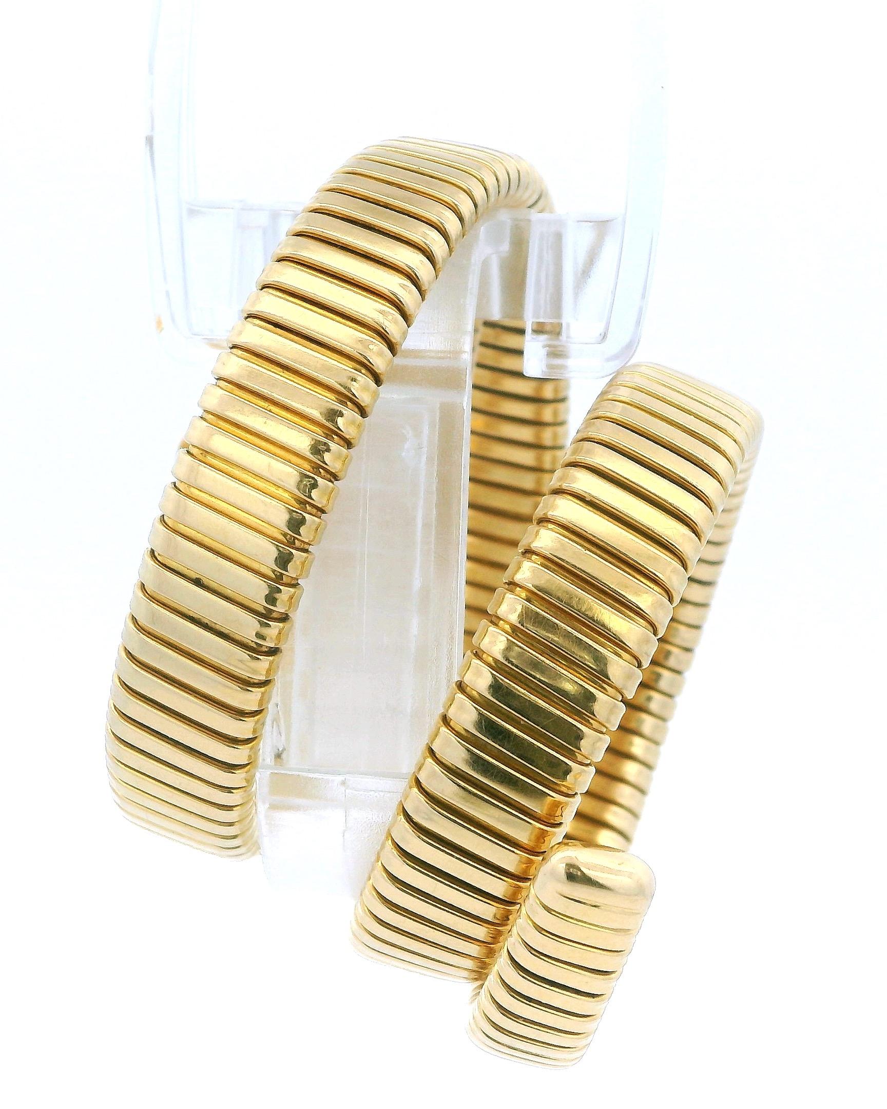 Vacheron Constantin for Bulgari Serpenti Tubogas gold wristwatch, 1960s