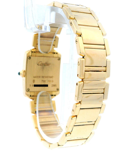 Cartier Tank Française W50002N2 Small 18K Yellow Gold Ladies Watch