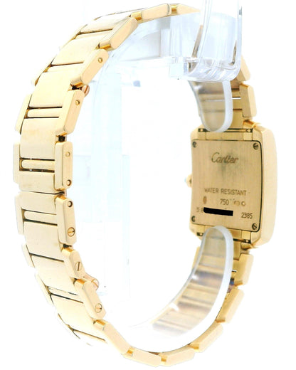 Cartier Tank Française W50002N2 Small 18K Yellow Gold Ladies Watch
