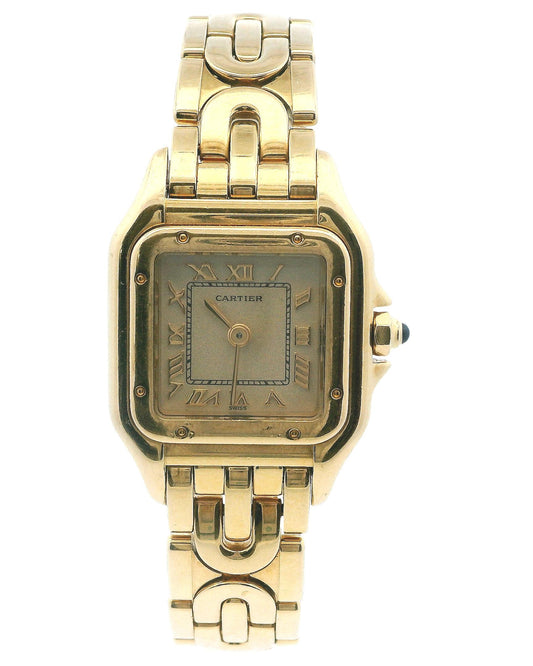 Cartier Panthere Art Deco 1070 2 18K Yellow Gold Watch & Papers