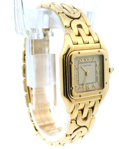 Cartier Panthere Art Deco 1070 2 18K Yellow Gold Watch & Papers