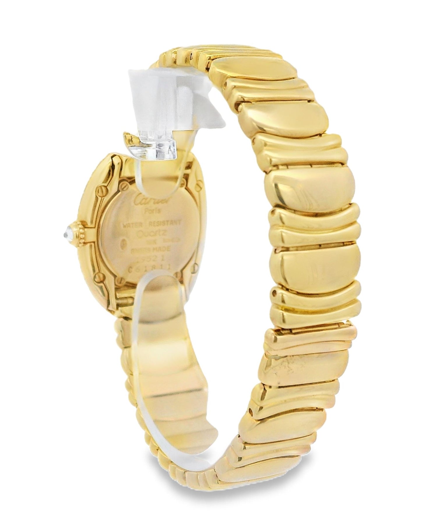 Cartier Baignoire W1506056 18K Yellow Gold Diamond Ladies Watch