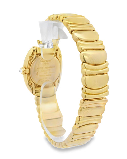 Cartier Baignoire W1506056 18K Yellow Gold Diamond Ladies Watch