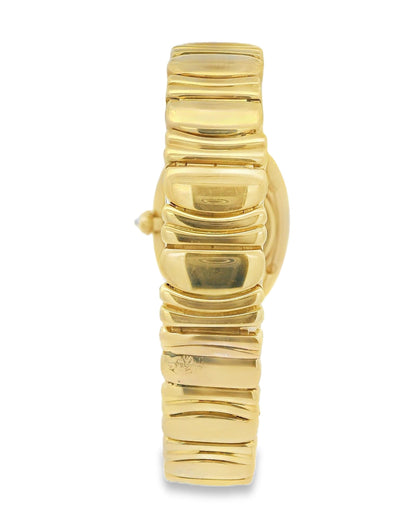 Cartier Baignoire W1506056 18K Yellow Gold Diamond Ladies Watch