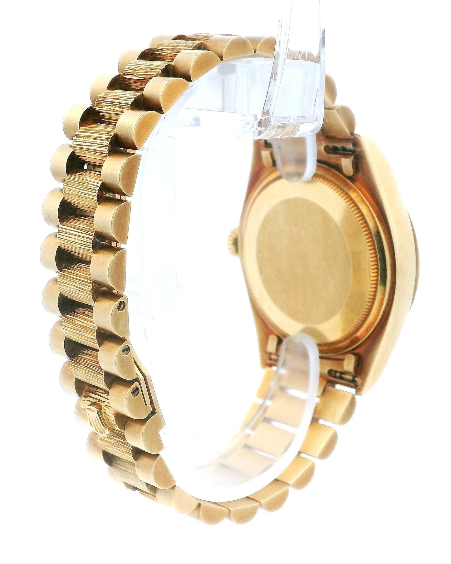 Rolex President 18078 Spanish Day-Date Yellow Gold Bark Finish Watch