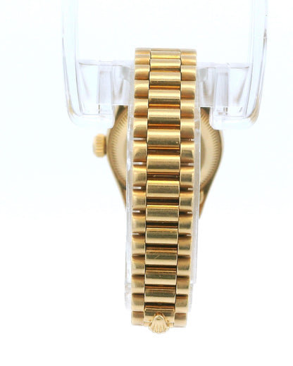 Rolex Presidential 69088 Champagne String Diamond Dial & Custom Diamond Bezel