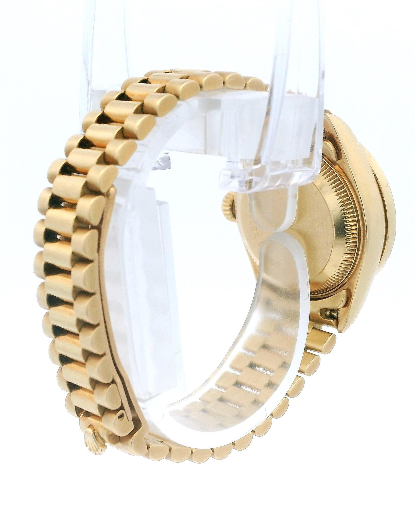 Rolex Presidential 69088 Champagne String Diamond Dial & Custom Diamond Bezel