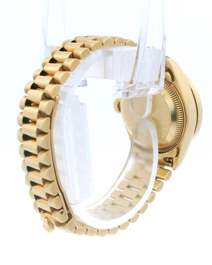 Rolex Presidential 69088 Champagne String Diamond Dial & Custom Diamond Bezel