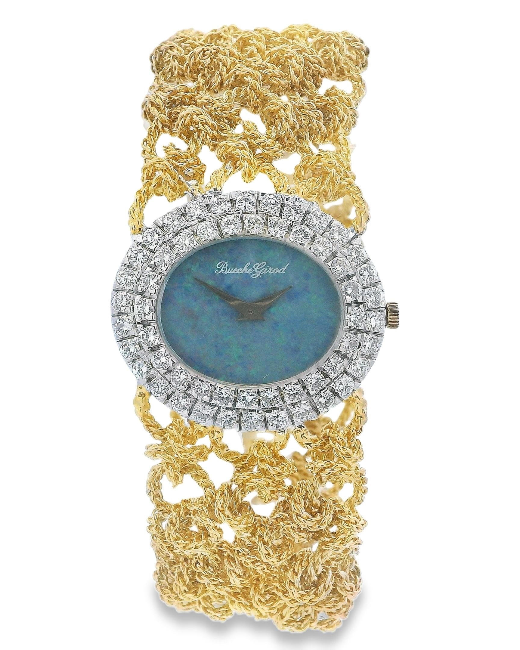 Bueche Girod Opal and Diamond Ladies Vintage Watch