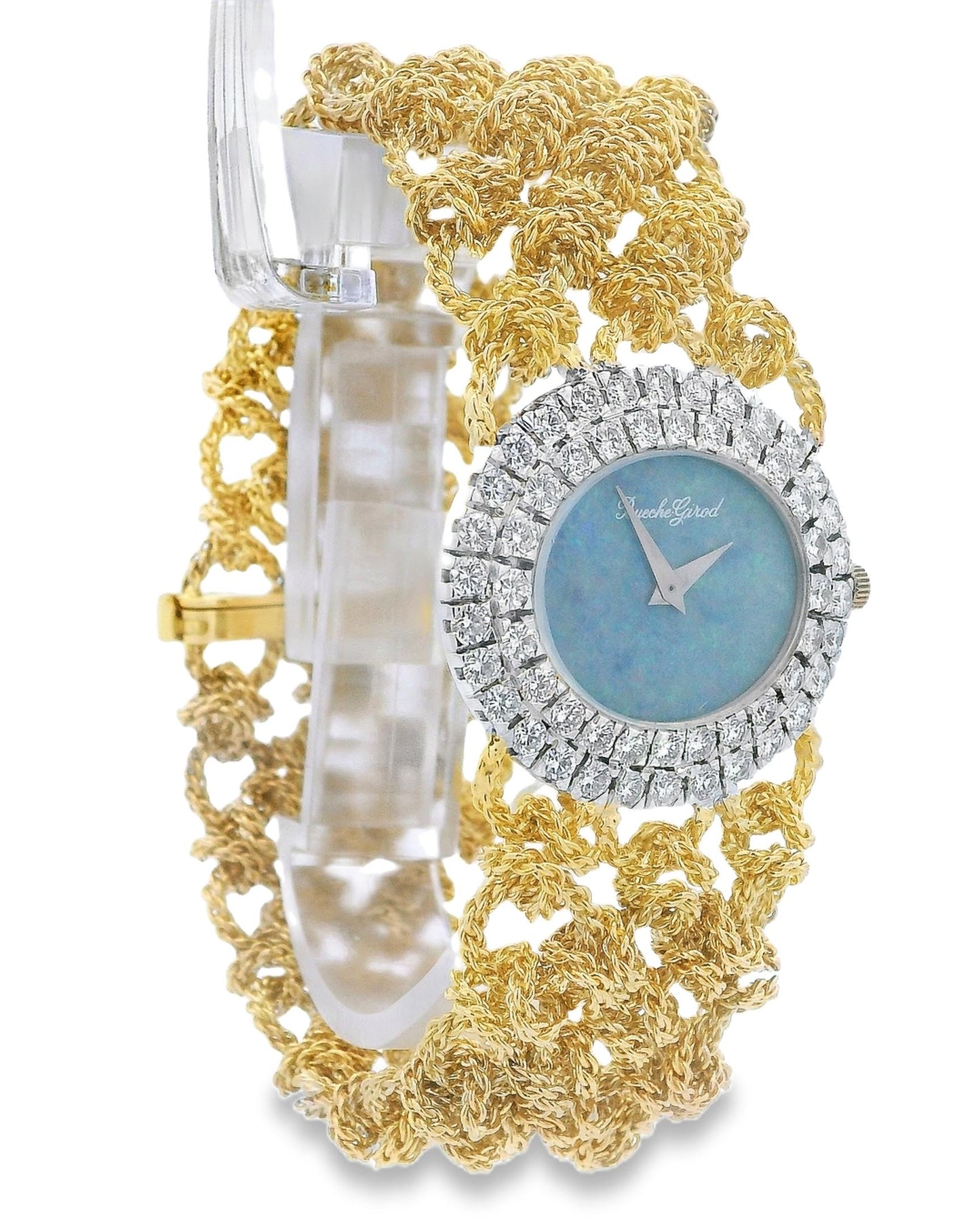 Bueche Girod Opal and Diamond Ladies Vintage Watch