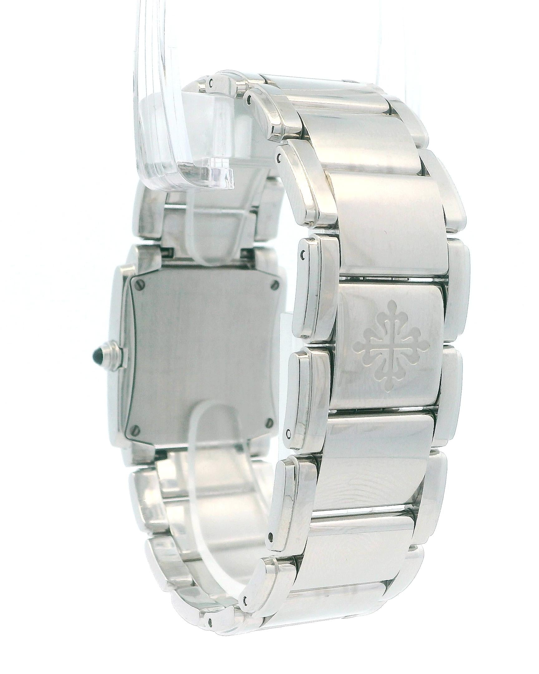 Patek Philippe 4910 Twenty-4 Grey Dial Diamond Steel Ladies Watch