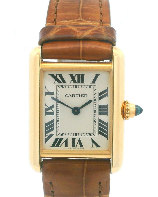 Cartier Tank Louis W1529856 18K Yellow Gold W/Card-2022 Ladies Watch