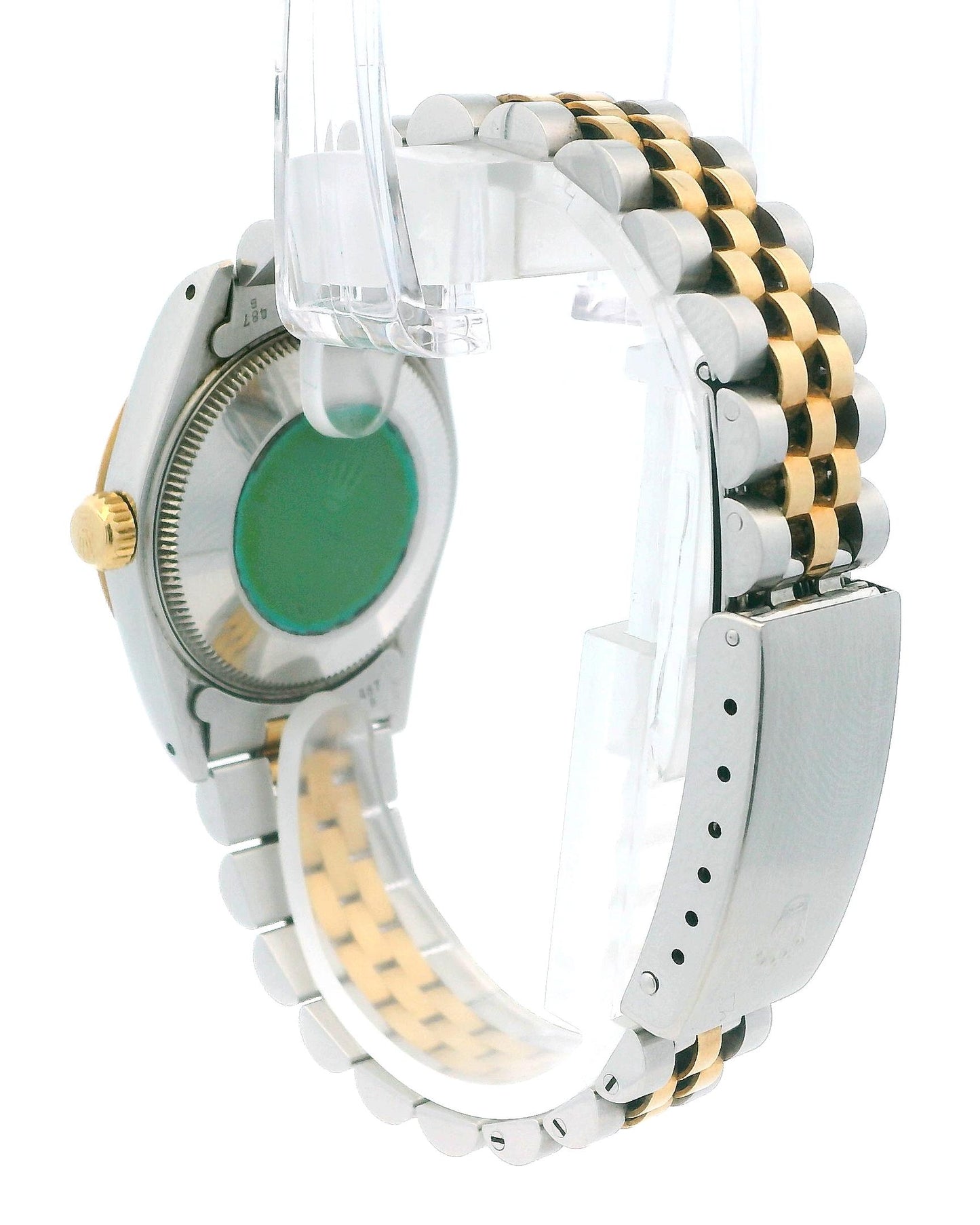 Rolex Datejust 68273 Midsize Steel Yellow Gold Roman & Diamond Dial Watch