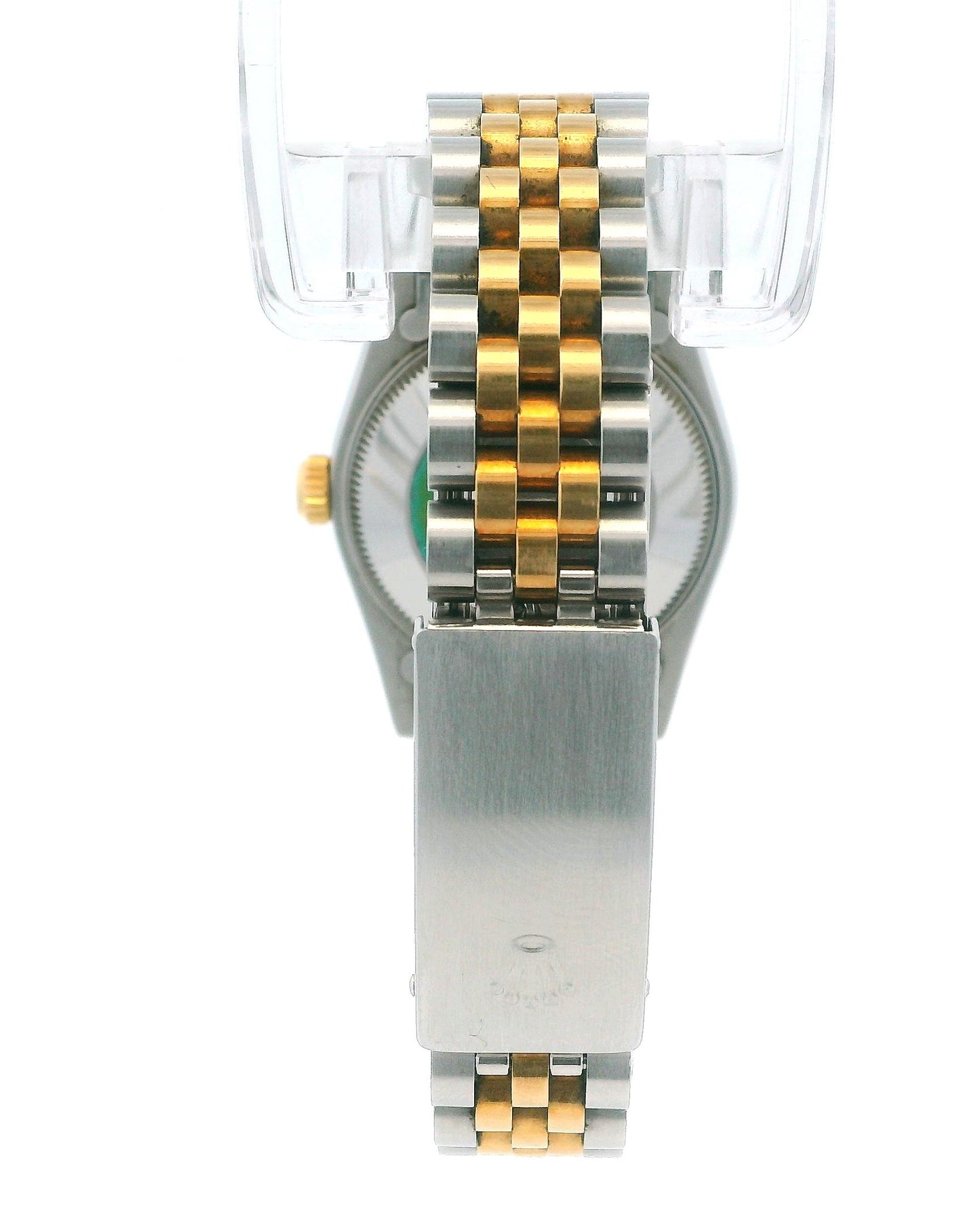 Rolex Datejust 68273 Midsize Steel Yellow Gold Roman & Diamond Dial Watch