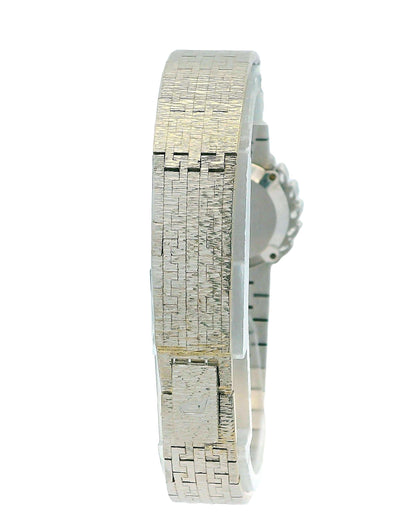 Piaget 4172A6 18K White Gold Opal Dial Diamond Bezel Ladies Watch
