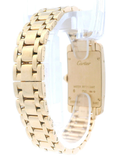Cartier Tank Americaine W26015K2 18K Yellow Gold Ladies Watch