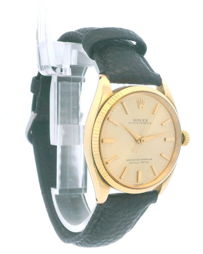 Rolex Oyster Perpetual 1005 14K Yellow Gold Automatic Watch