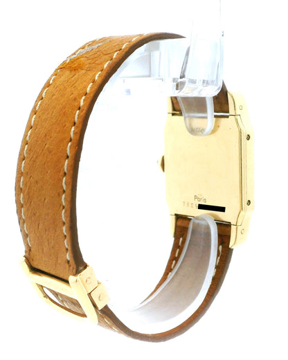 Cartier Santos Dumont 78097 18K Yellow Gold Vintage Watch