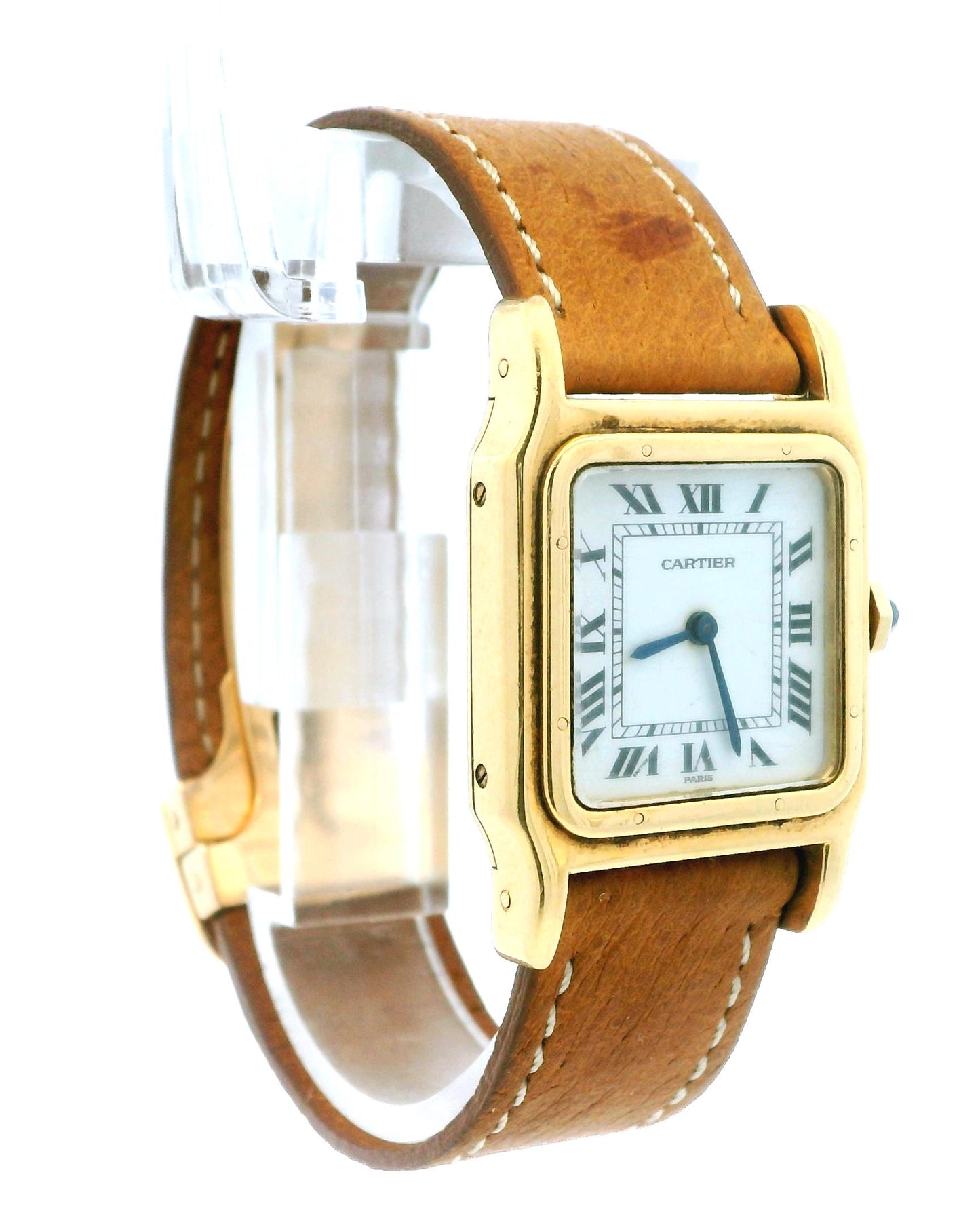 Cartier Santos Dumont 78097 18K Yellow Gold Vintage Watch