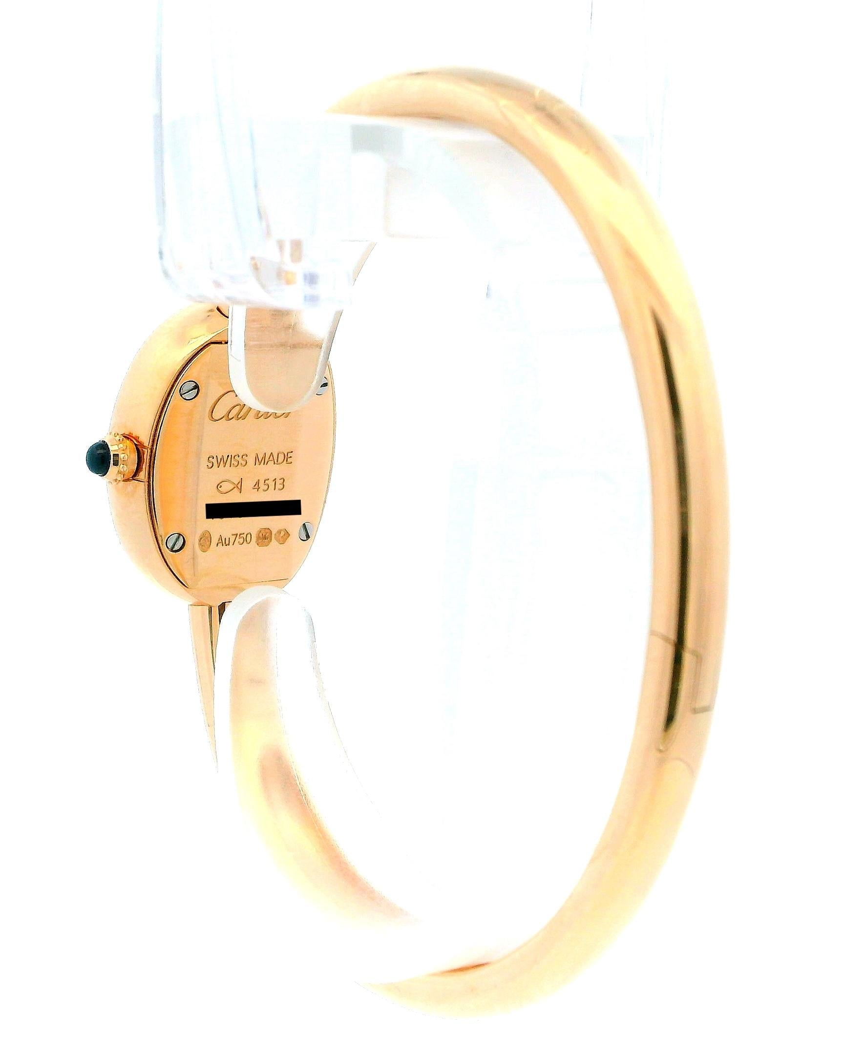 Cartier Baignoire Mini WGBA0051 18K Rose Gold Box & Card