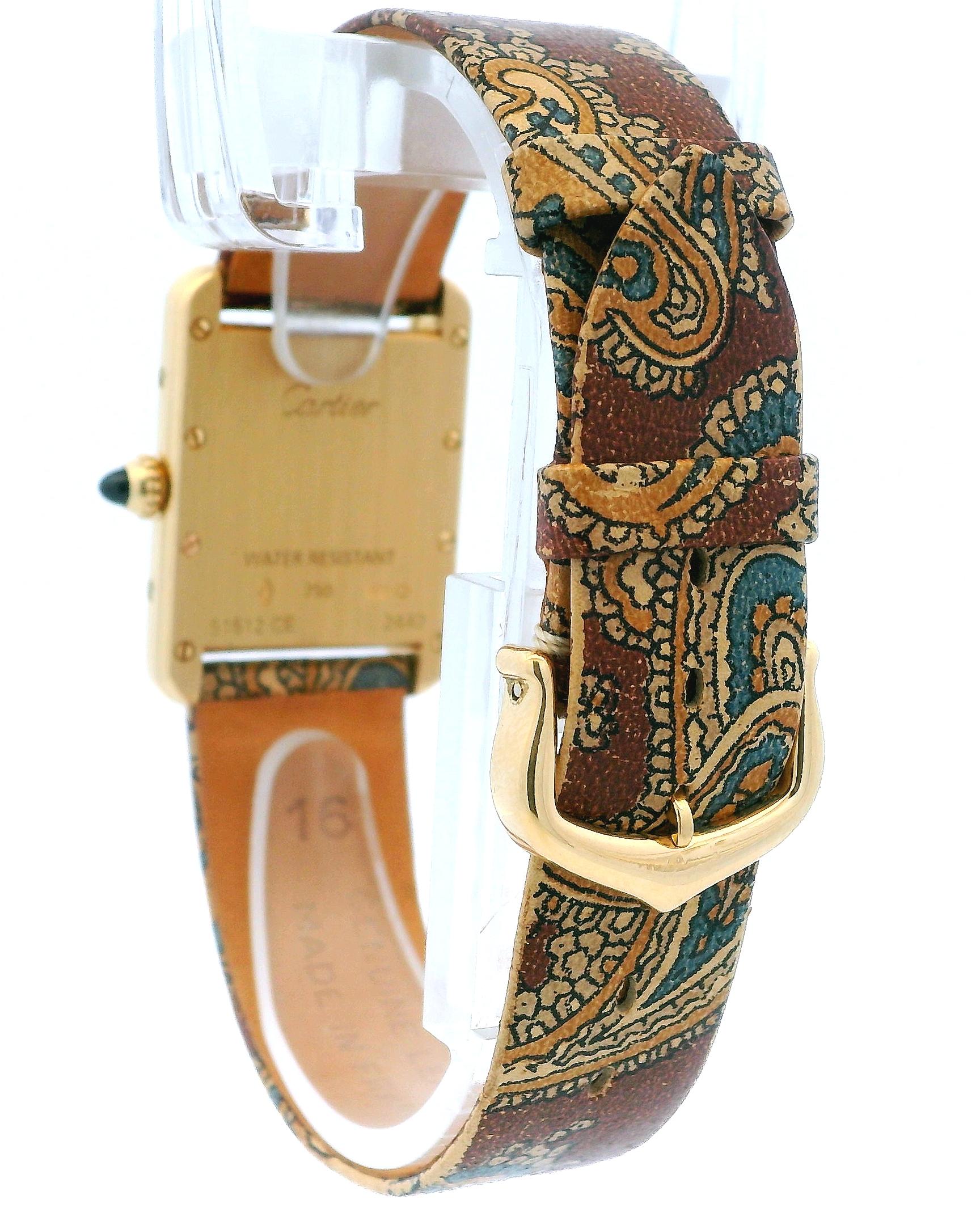 Cartier Tank Louis W1529856 18K Yellow Gold Watch
