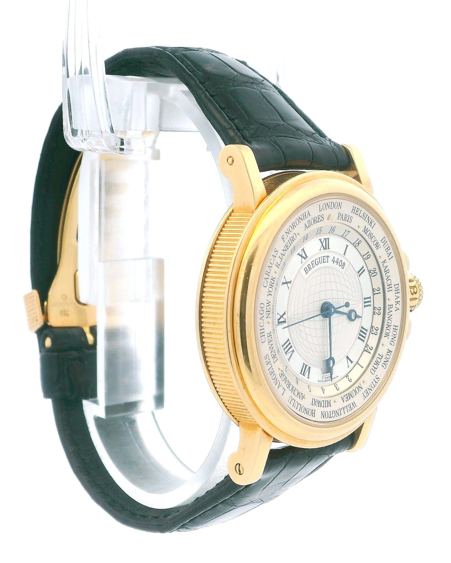 Breguet Marine 3700BA Hora Mundi 18K YG World Time Dial Vintage Watch