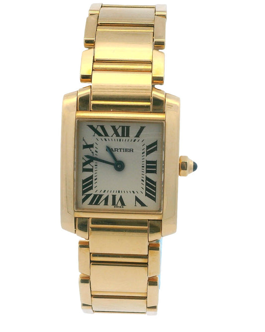Cartier Tank Francaise W50002N2 18K Yellow Gold Quartz Watch
