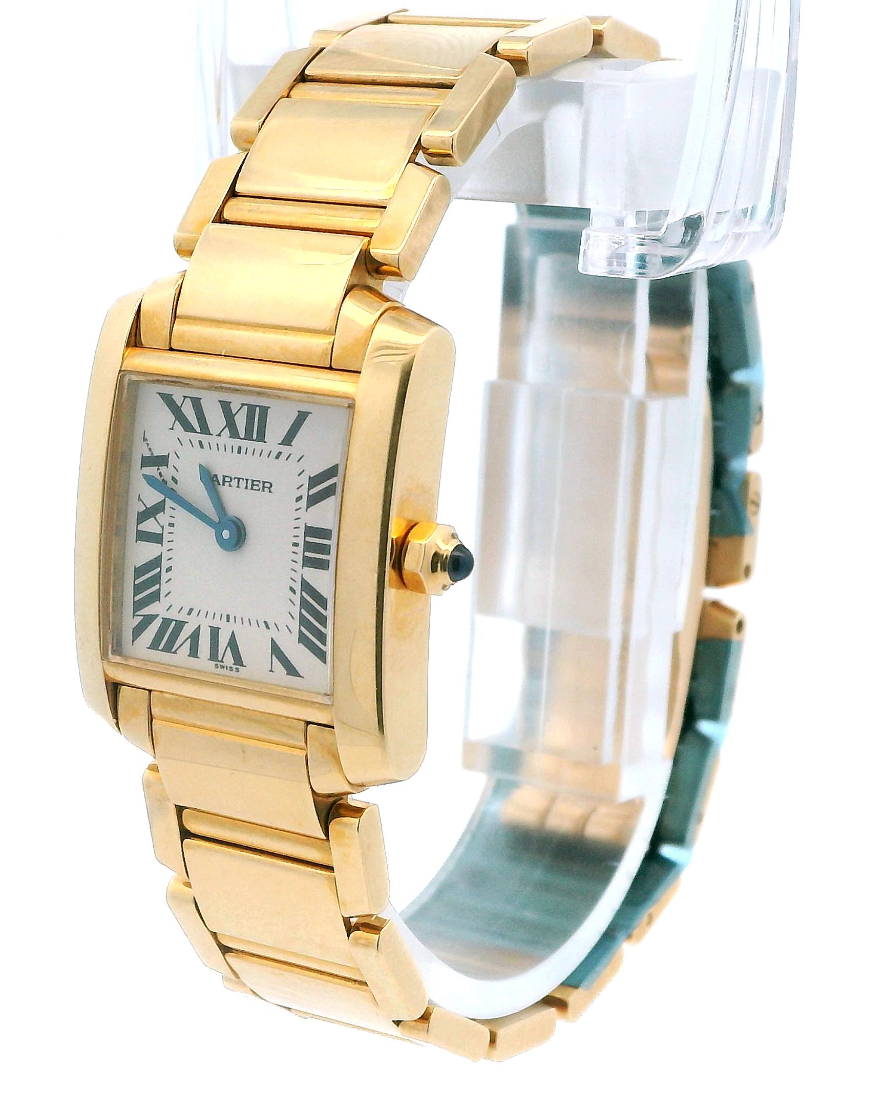 Cartier Tank Francaise W50002N2 18K Yellow Gold Quartz Watch