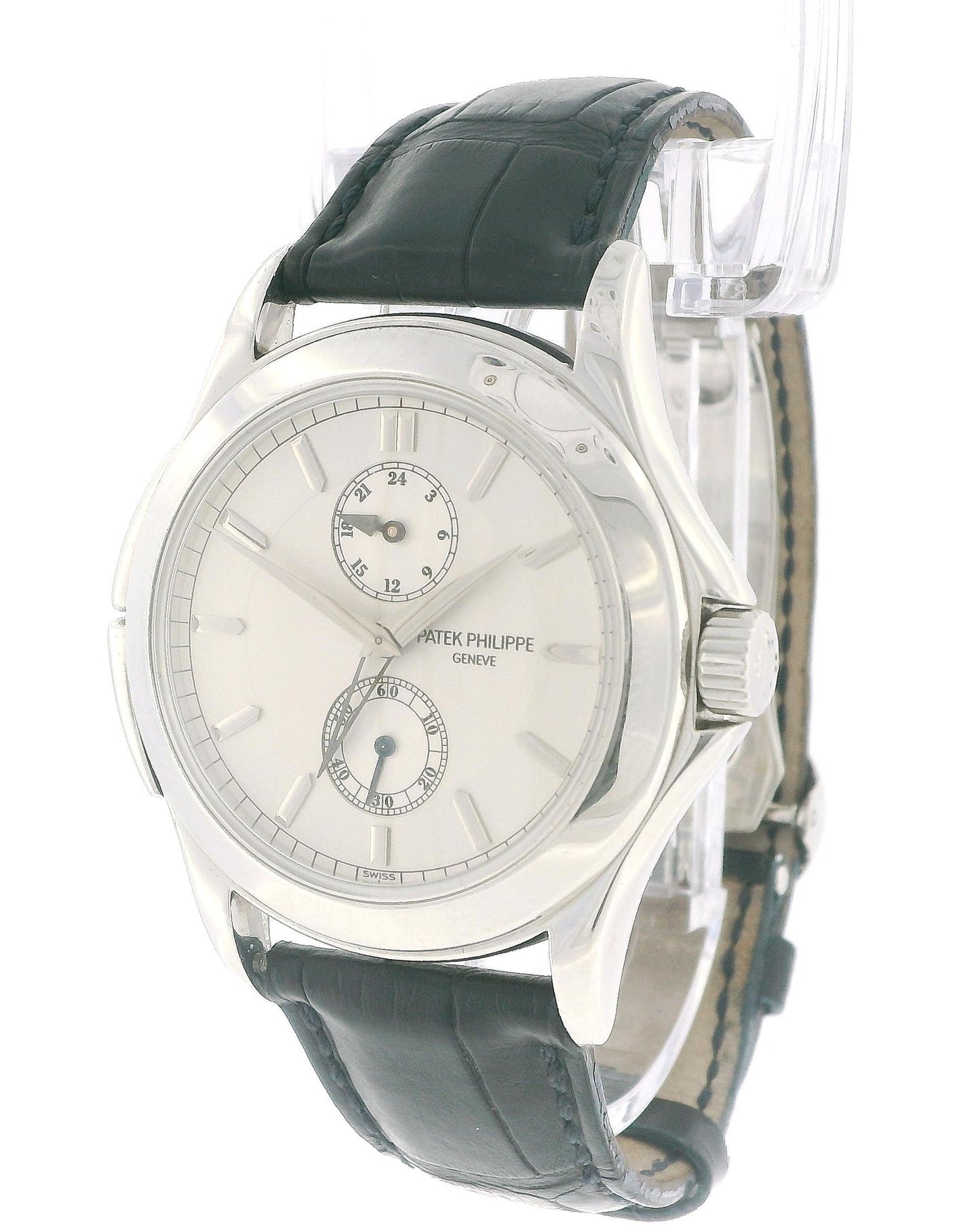 Patek Philippe Calatrava Travel Time 5134P Platinum Watch W/Archives
