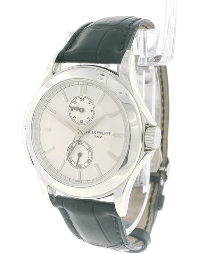 Patek Philippe Calatrava Travel Time 5134P Platinum Watch W/Archives