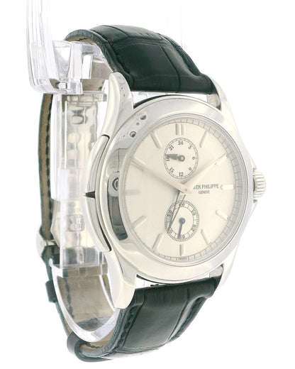 Patek Philippe Calatrava Travel Time 5134P Platinum Watch W/Archives