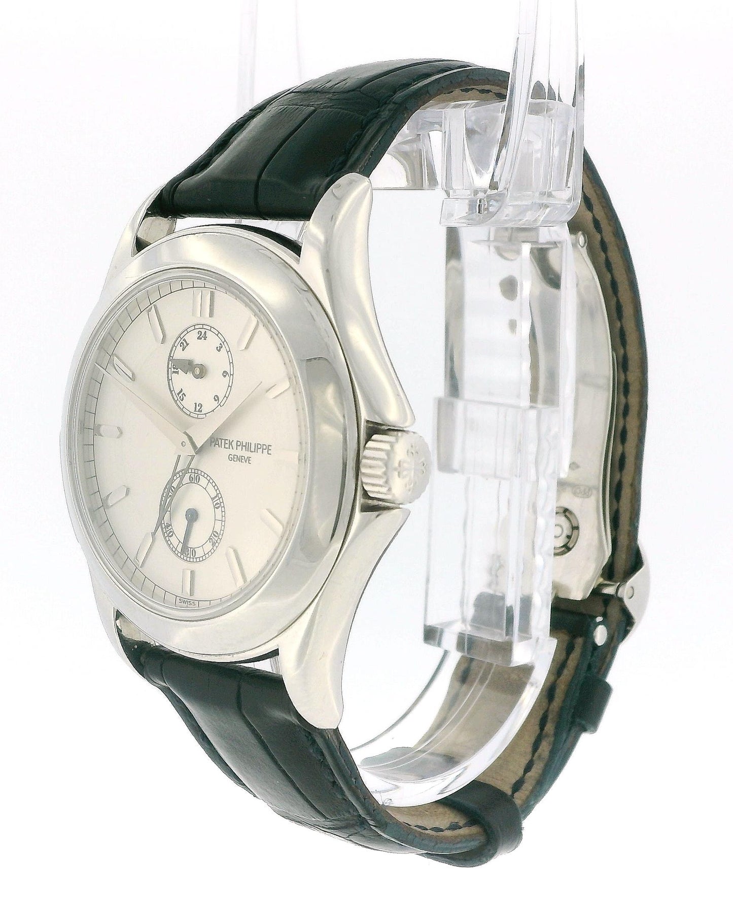 Patek Philippe Calatrava Travel Time 5134P Platinum Watch W/Archives