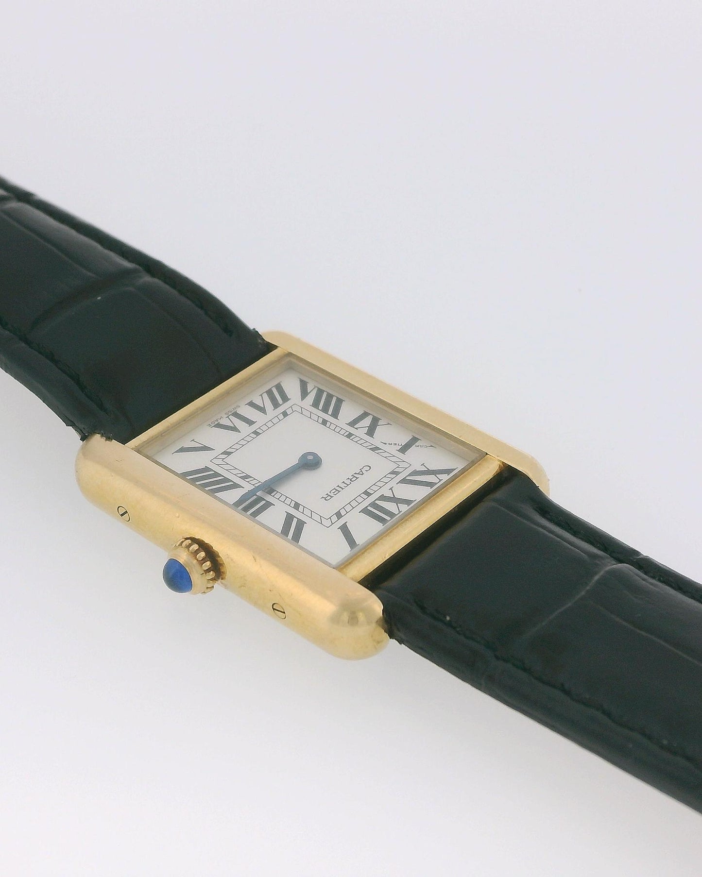 Cartier Tank Solo W1018755 18k Yellow Gold Ladies Watch W/Papers 2012