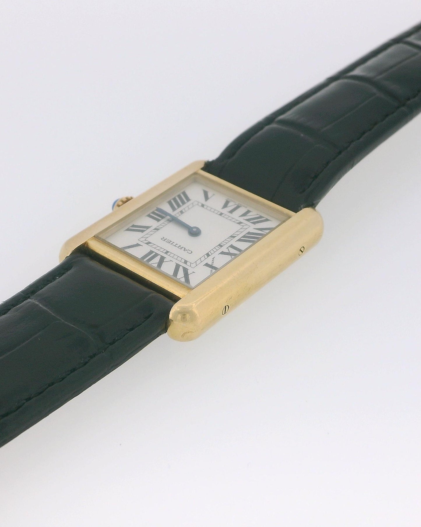 Cartier Tank Solo W1018755 18k Yellow Gold Ladies Watch W/Papers 2012